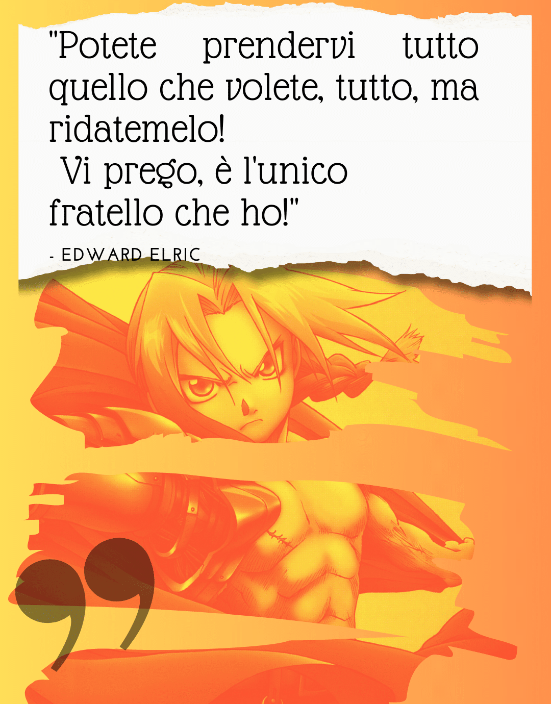 Citazioni Edwar Elric , Full Metal Alchemist